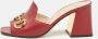 Gucci Vintage Pre-owned Leather sandals Red Dames - Thumbnail 2