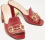Gucci Vintage Pre-owned Leather sandals Red Dames - Thumbnail 4