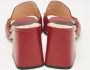 Gucci Vintage Pre-owned Leather sandals Red Dames - Thumbnail 5