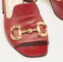 Gucci Vintage Pre-owned Leather sandals Red Dames - Thumbnail 7