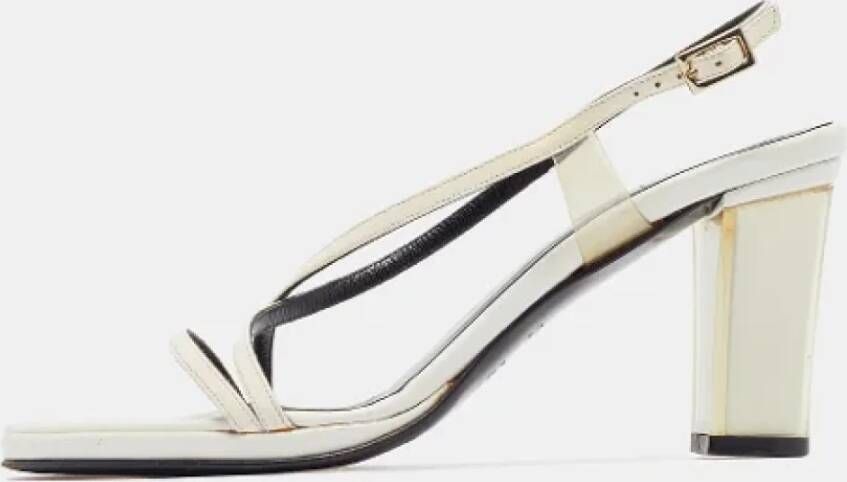 Gucci Vintage Pre-owned Leather sandals White Dames