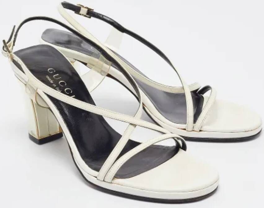 Gucci Vintage Pre-owned Leather sandals White Dames