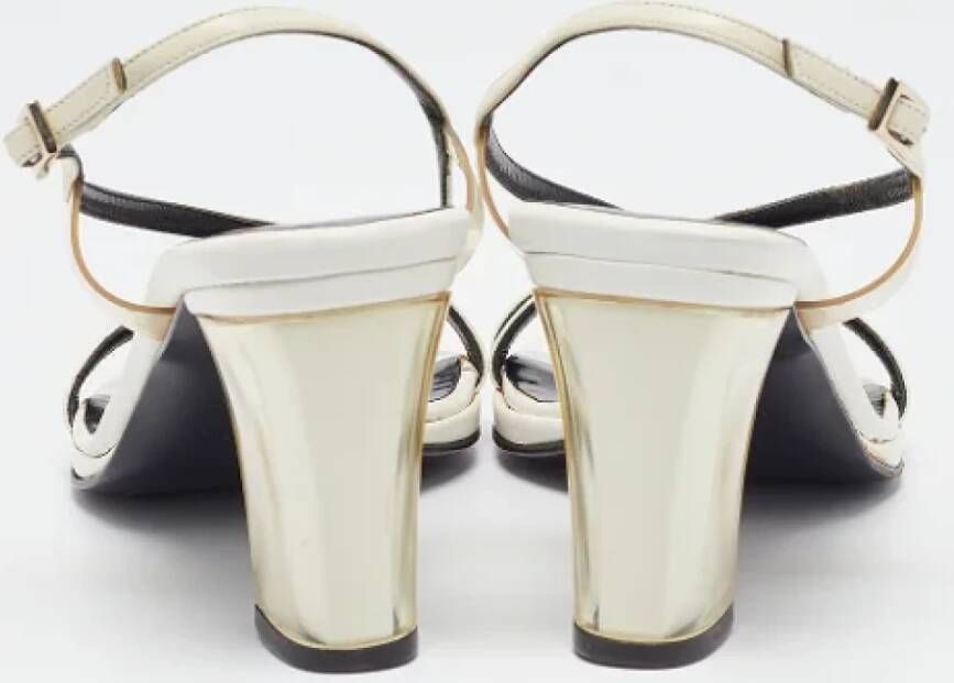 Gucci Vintage Pre-owned Leather sandals White Dames