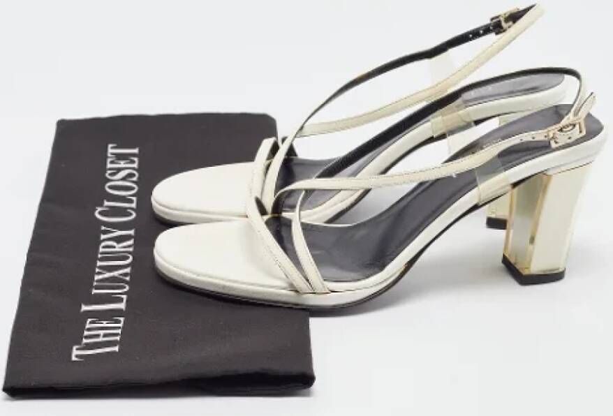 Gucci Vintage Pre-owned Leather sandals White Dames