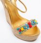 Gucci Vintage Pre-owned Leather sandals Yellow Dames - Thumbnail 8
