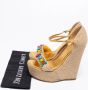 Gucci Vintage Pre-owned Leather sandals Yellow Dames - Thumbnail 9