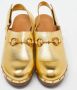 Gucci Vintage Pre-owned Leather sandals Yellow Dames - Thumbnail 3