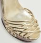 Gucci Vintage Pre-owned Leather sandals Yellow Dames - Thumbnail 7