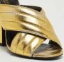 Gucci Vintage Pre-owned Leather sandals Yellow Dames - Thumbnail 6