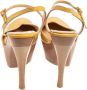 Gucci Vintage Pre-owned Leather sandals Yellow Dames - Thumbnail 4