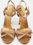 Gucci Vintage Pre-owned Leather sandals Yellow Dames - Thumbnail 2