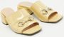 Gucci Vintage Pre-owned Leather sandals Yellow Dames - Thumbnail 4