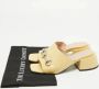 Gucci Vintage Pre-owned Leather sandals Yellow Dames - Thumbnail 9