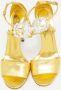 Gucci Vintage Pre-owned Leather sandals Yellow Dames - Thumbnail 3