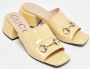Gucci Vintage Pre-owned Leather sandals Yellow Dames - Thumbnail 4
