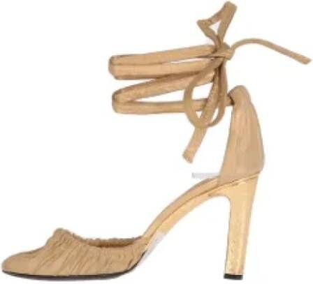 Gucci Vintage Pre-owned Leather sandals Yellow Dames