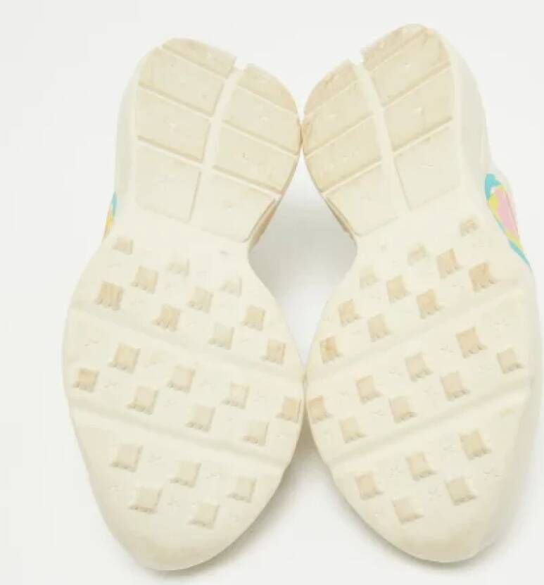 Gucci Vintage Pre-owned Leather sneakers Beige Dames