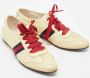 Gucci Vintage Pre-owned Leather sneakers Beige Dames - Thumbnail 4