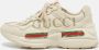Gucci Vintage Pre-owned Leather sneakers Beige Dames - Thumbnail 2