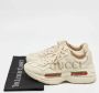 Gucci Vintage Pre-owned Leather sneakers Beige Dames - Thumbnail 9