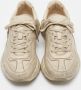 Gucci Vintage Pre-owned Leather sneakers Beige Heren - Thumbnail 3