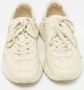 Gucci Vintage Pre-owned Leather sneakers Beige Heren - Thumbnail 3