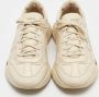 Gucci Vintage Pre-owned Leather sneakers Beige Heren - Thumbnail 2