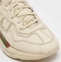 Gucci Vintage Pre-owned Leather sneakers Beige Heren - Thumbnail 6