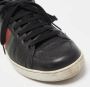 Gucci Vintage Pre-owned Leather sneakers Black Dames - Thumbnail 8