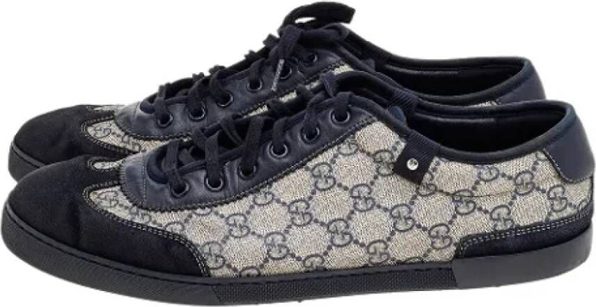 Gucci Vintage Pre-owned Leather sneakers Black Dames