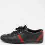 Gucci Vintage Pre-owned Leather sneakers Black Dames - Thumbnail 2