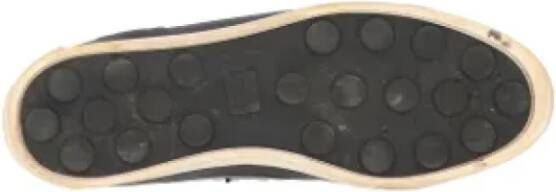 Gucci Vintage Pre-owned Leather sneakers Black Dames