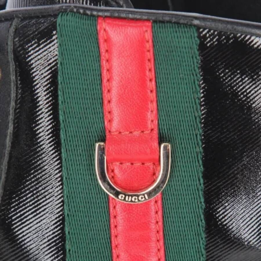 Gucci Vintage Pre-owned Leather sneakers Black Dames