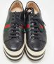 Gucci Vintage Pre-owned Leather sneakers Black Dames - Thumbnail 3