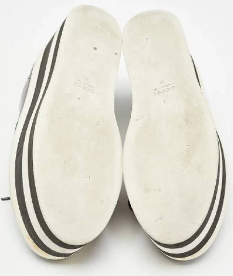 Gucci Vintage Pre-owned Leather sneakers Black Dames