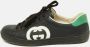Gucci Vintage Pre-owned Leather sneakers Black Dames - Thumbnail 2