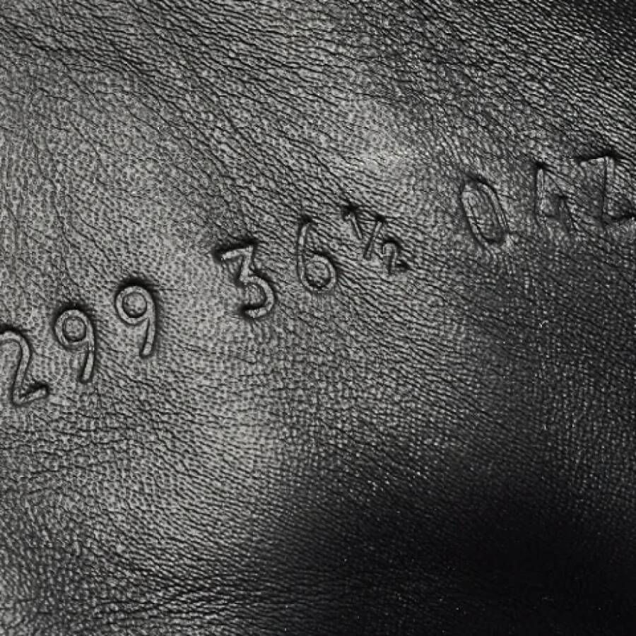 Gucci Vintage Pre-owned Leather sneakers Black Dames