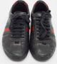 Gucci Vintage Pre-owned Leather sneakers Black Dames - Thumbnail 3