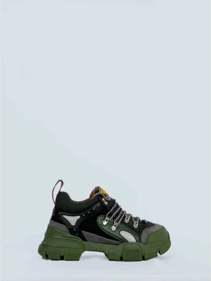 Gucci Vintage Pre-owned Leather sneakers Black Dames