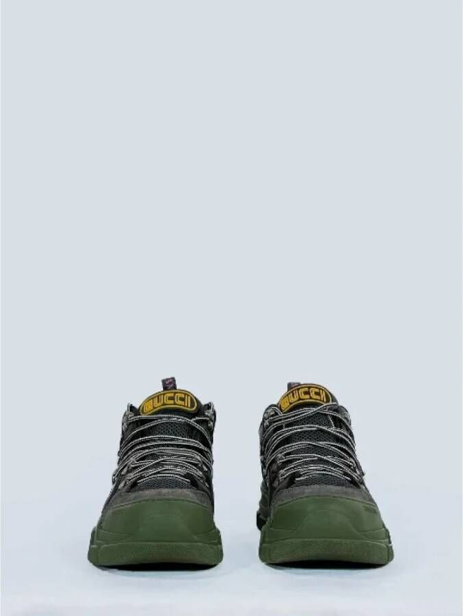 Gucci Vintage Pre-owned Leather sneakers Black Dames