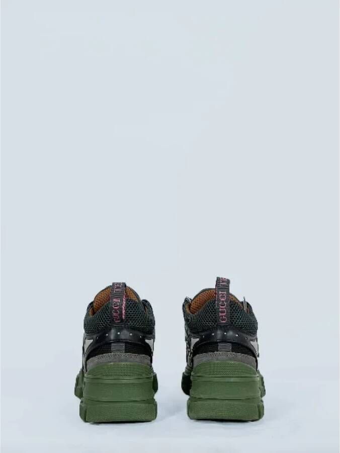 Gucci Vintage Pre-owned Leather sneakers Black Dames