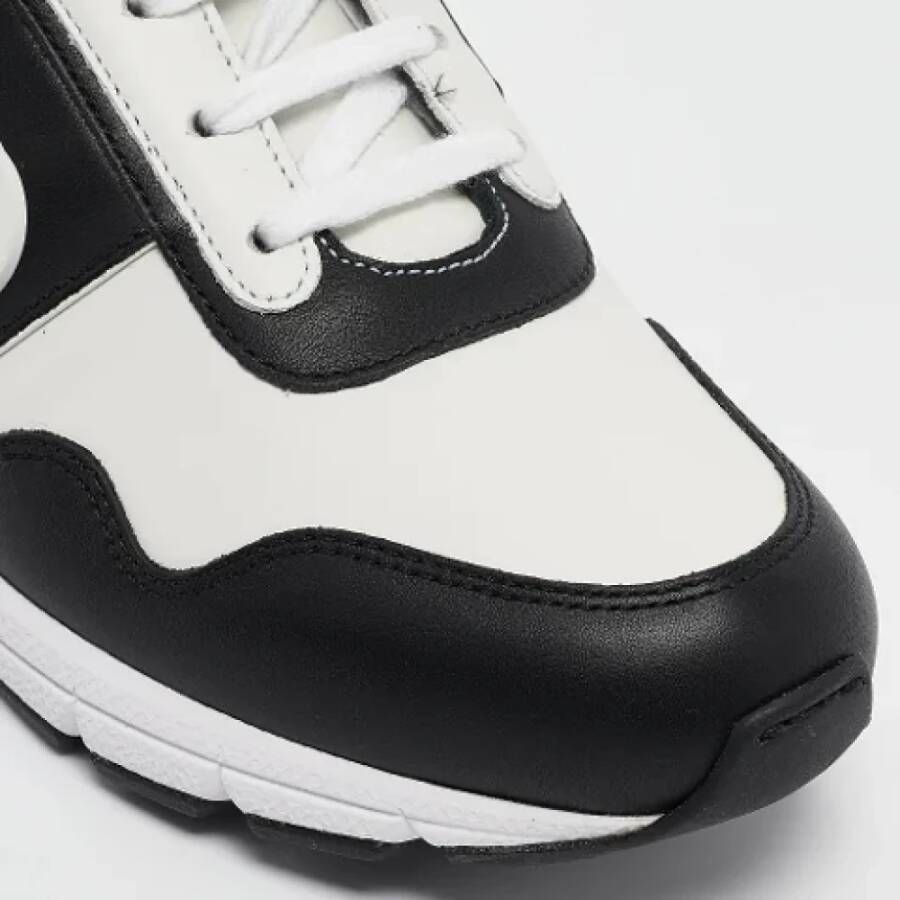 Gucci Vintage Pre-owned Leather sneakers Black Dames