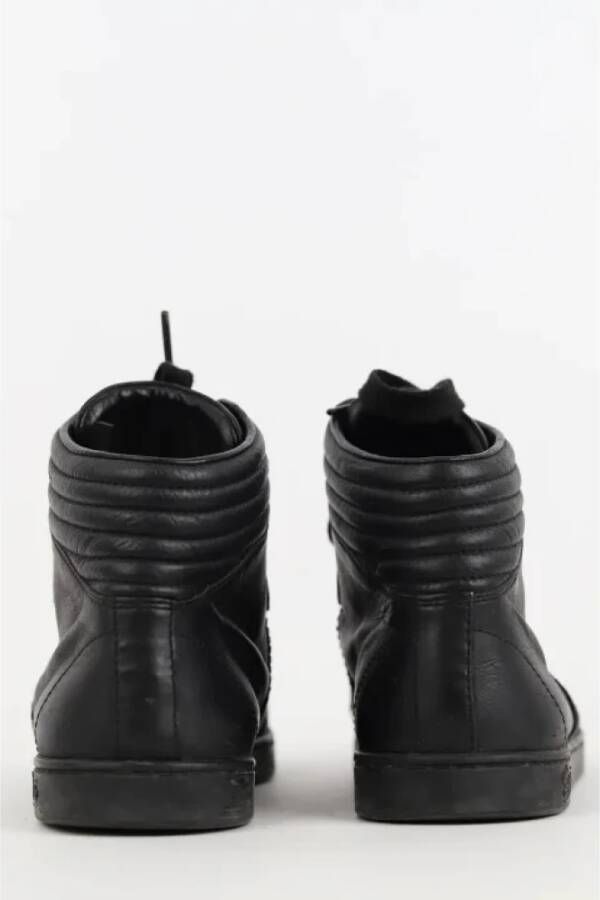 Gucci Vintage Pre-owned Leather sneakers Black Dames