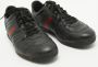Gucci Vintage Pre-owned Leather sneakers Black Heren - Thumbnail 4