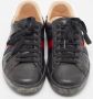 Gucci Vintage Pre-owned Leather sneakers Black Heren - Thumbnail 2