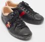 Gucci Vintage Pre-owned Leather sneakers Black Heren - Thumbnail 3