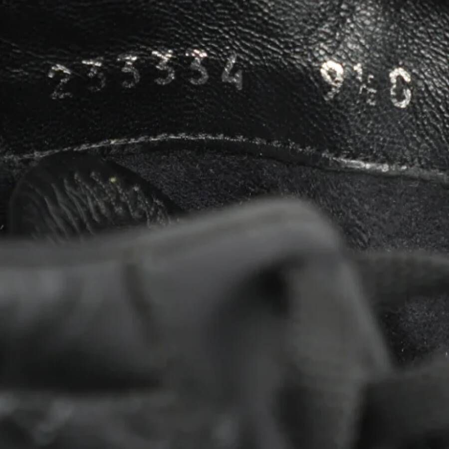 Gucci Vintage Pre-owned Leather sneakers Black Heren
