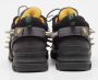 Gucci Vintage Pre-owned Leather sneakers Black Heren - Thumbnail 3