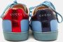 Gucci Vintage Pre-owned Leather sneakers Blue Dames - Thumbnail 5