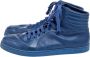 Gucci Vintage Pre-owned Leather sneakers Blue Dames - Thumbnail 3